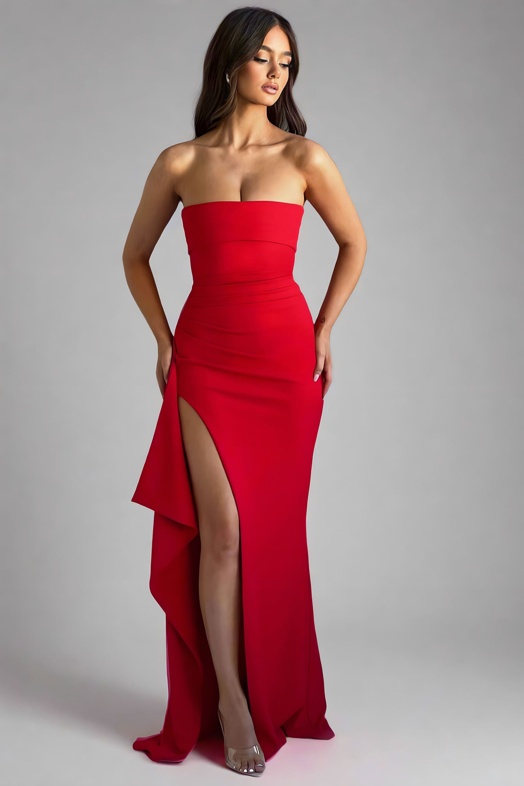 Vestido Longo Tomara que Caia com Fenda - Lunara
