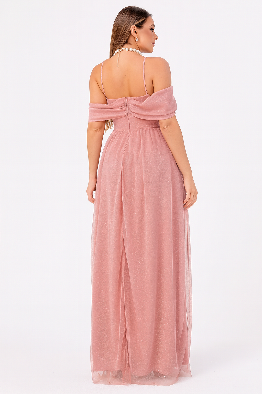 Vestido Longo de Tule - Lunara