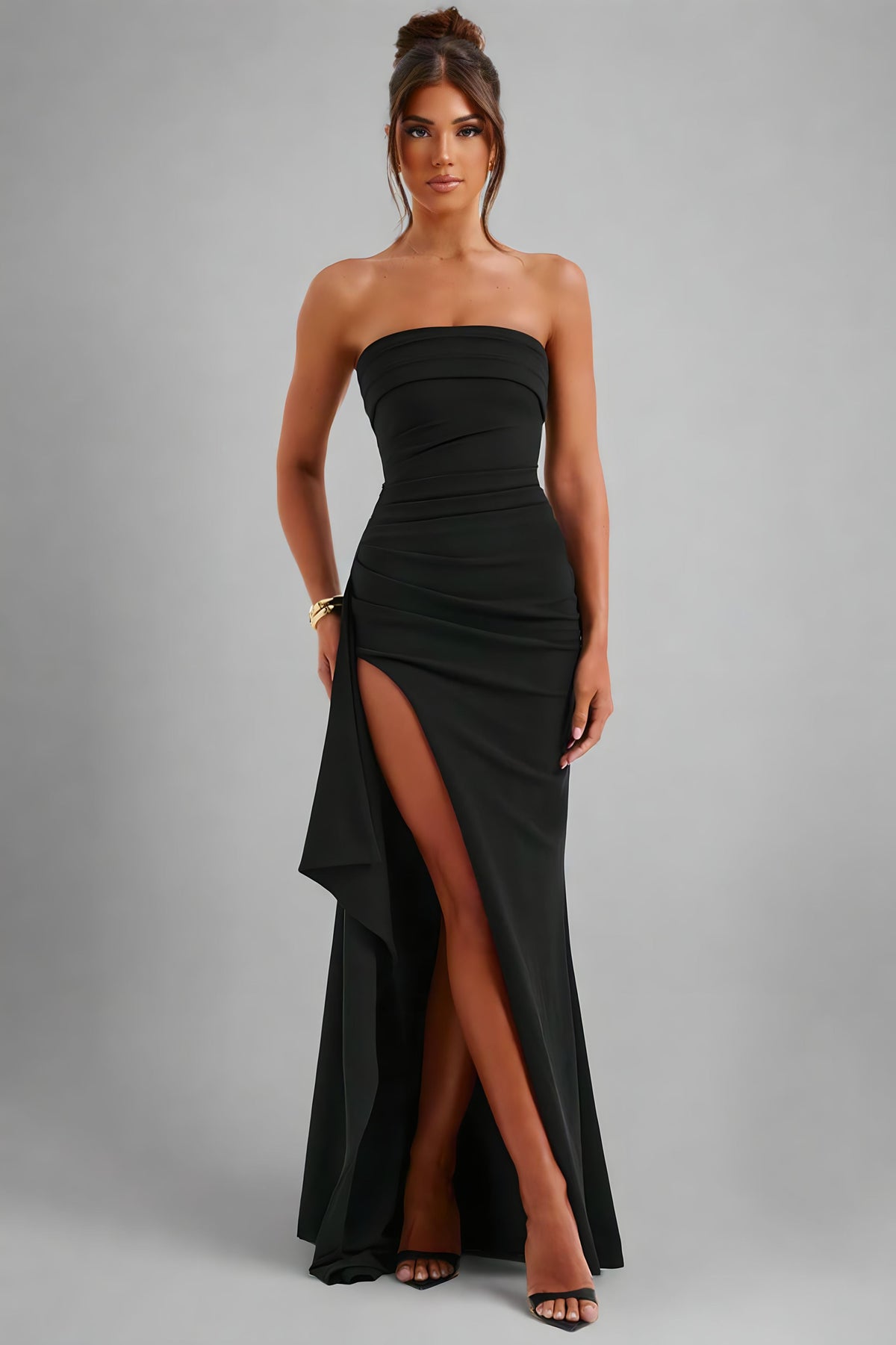 Vestido Longo Tomara que Caia com Fenda - Lunara