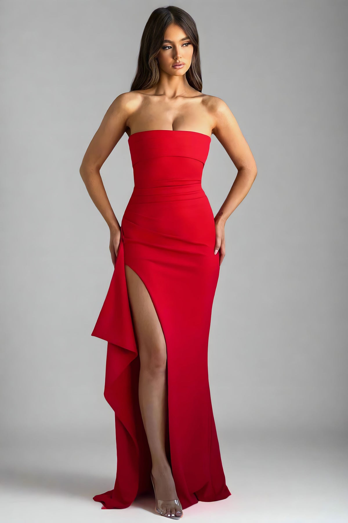 Vestido Longo Tomara que Caia com Fenda - Lunara