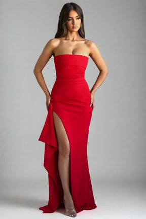 Vestido Longo Tomara que Caia com Fenda - Lunara