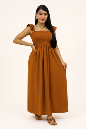 Vestido Longo Duna Latex - Lunara