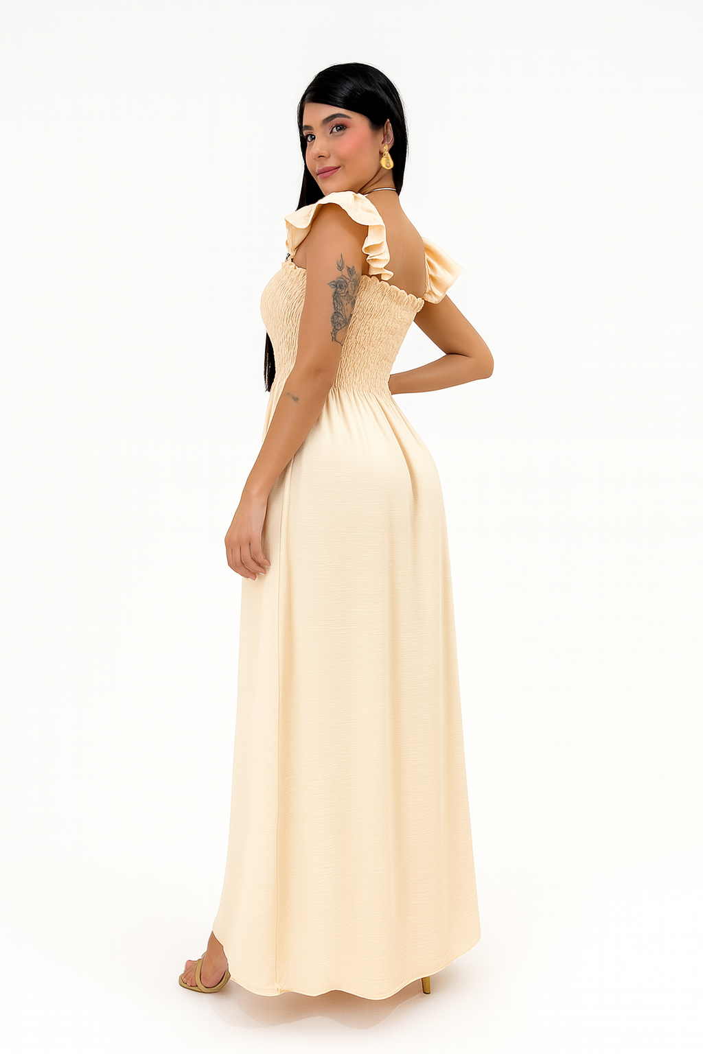 Vestido Longo Duna Latex - Lunara