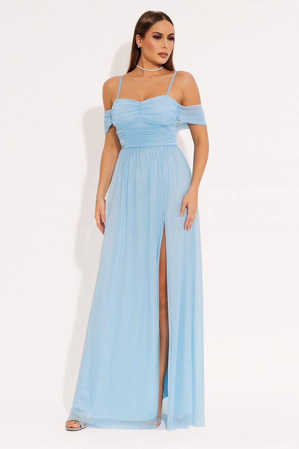 Vestido Longo de Tule - Lunara
