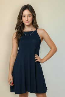 Vestido Curto Soltinho com Bolso - Lunara