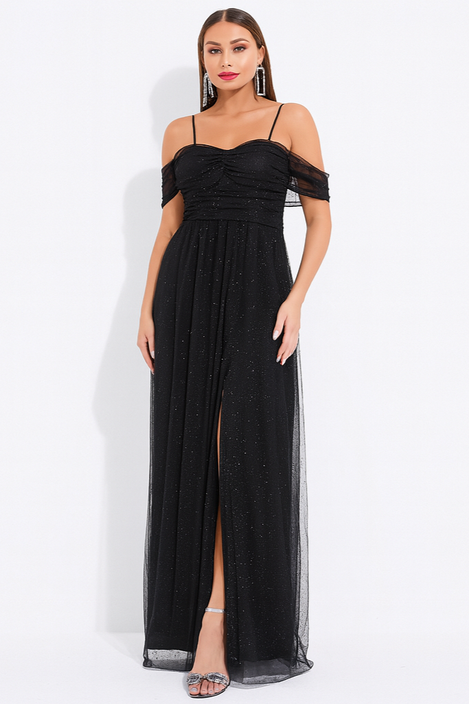 Vestido Longo de Tule - Lunara