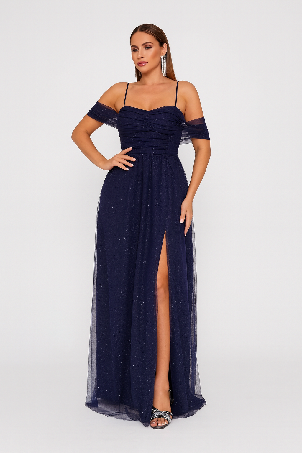 Vestido Longo de Tule - Lunara