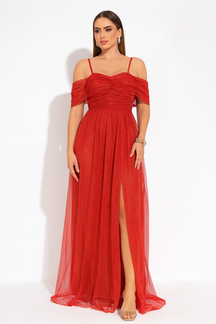 Vestido Longo de Tule - Lunara